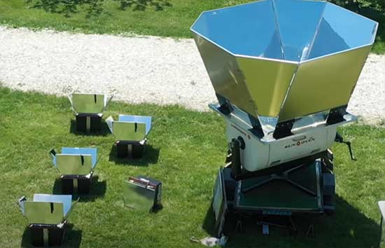 Villager Next to Sun Ovens